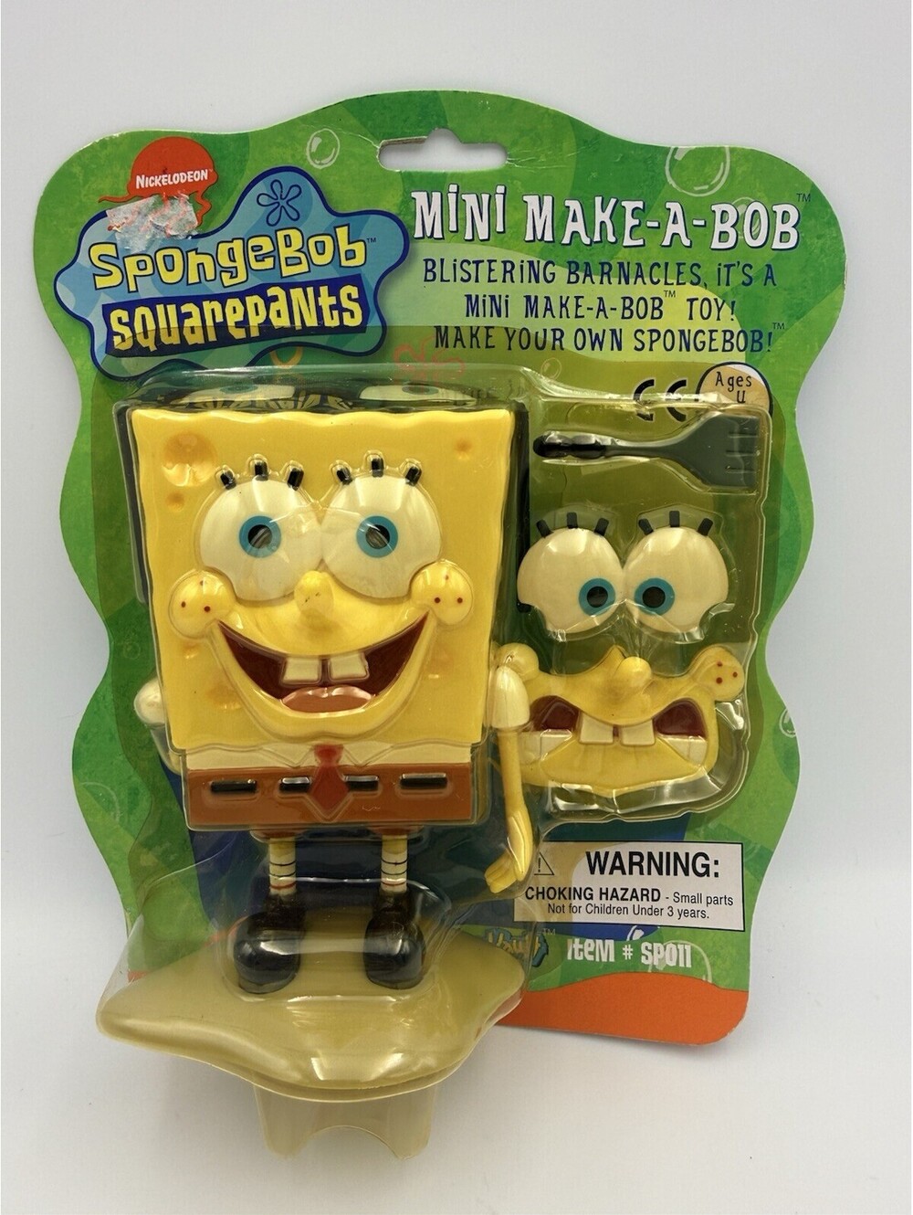 2002 SpongeBob SquarePants Mini Make A Bob Toy Figure NEW